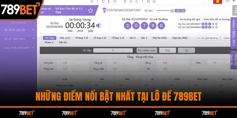 Những điểm nổi bật nhất tại lô đề 789BET