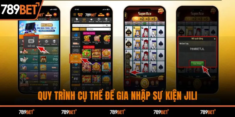 Quy trình cụ thể để gia nhập sự kiện JILI