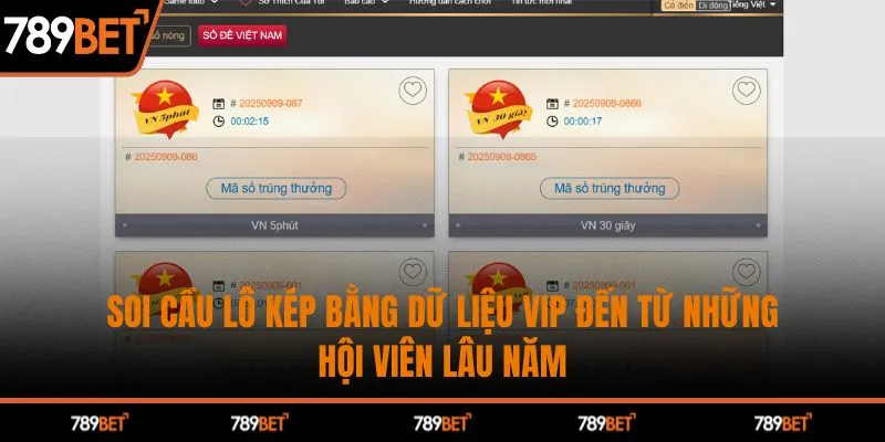 Soi cầu lô kép bằng dữ liệu VIP đến từ những hội viên lâu năm